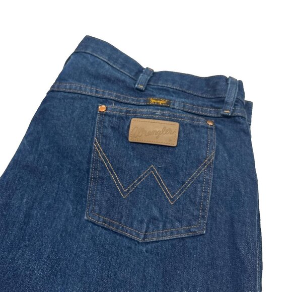 Wrangler Cowboy Cut Jeans Mens 46 X 32 Blue Denim Western Straight Leg - Picture 2 of 8